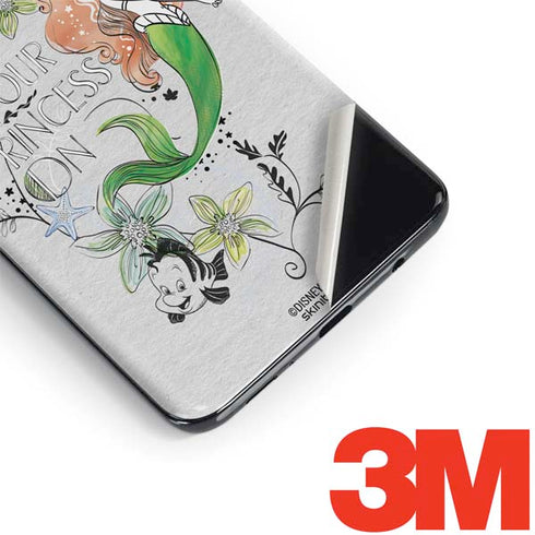 Disney The Little Mermaid Ariel and Flounder Art Galaxy S9 Skin